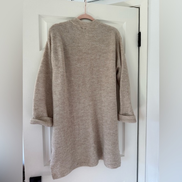 H&M Light Beige Crew Neck Sweater Dress - Picture 4 of 4